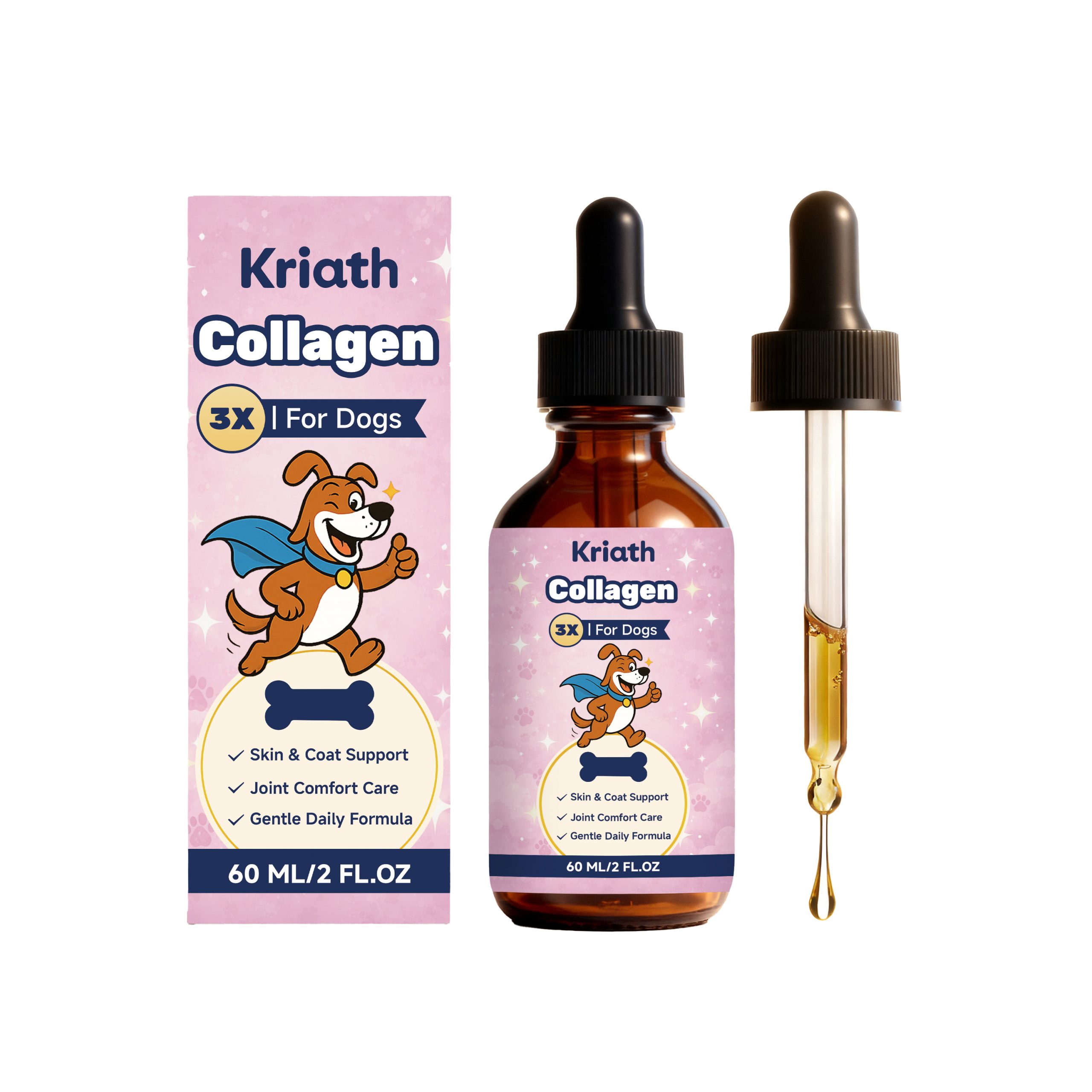 Kriath Pet Care Formula 120ml Daily Care Support