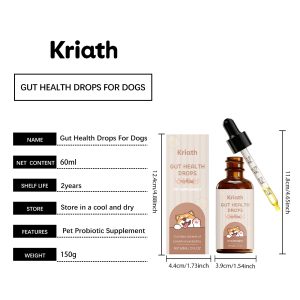 Kriath Probiotic Tablets 120ml Digestive Health Support Digestive Supplement for Dogs and Cats - SKU00001761