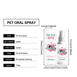 AMZ Fresh Breath Spray 120ml Fresh Breath and Dental Care Daily Dental Care for Dogs and Cats - SKU00017343
