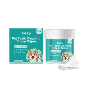 EelJoy Pet Finger Toothbrush 60pcs Dental Plaque Cleaning Oral Care Tool for Dogs and Cats - SKU00022933