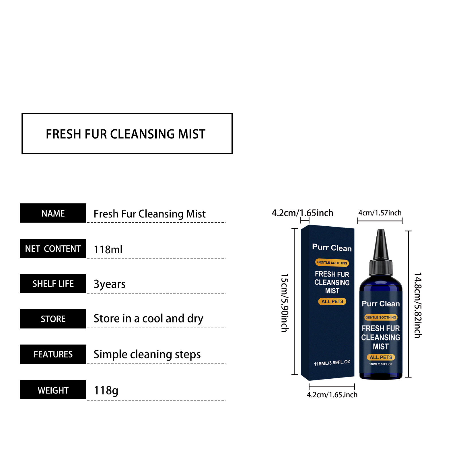 Kriath Cleaning & Grooming Care 120ml Daily Hygiene Support - Image 5