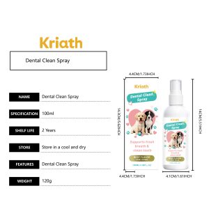 Kriath Oral Care Spray 120ml Fresh Breath Support