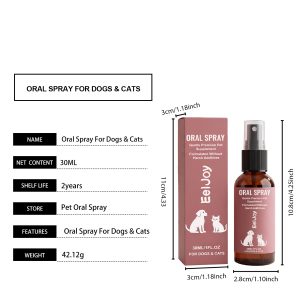 Kriath Fresh Breath Spray 120ml Fresh Breath and Dental Care Daily Dental Care for Dogs and Cats - SKU00028880