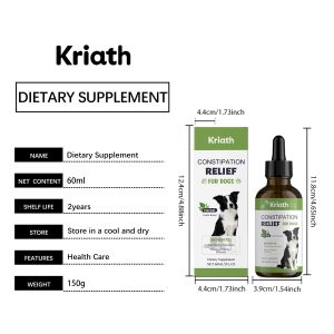 Kriath Herbal Nutrition Supplement 120ml Skin and Digestive Health Support Daily Wellness Supplement for Dogs and Cats - SKU00000010