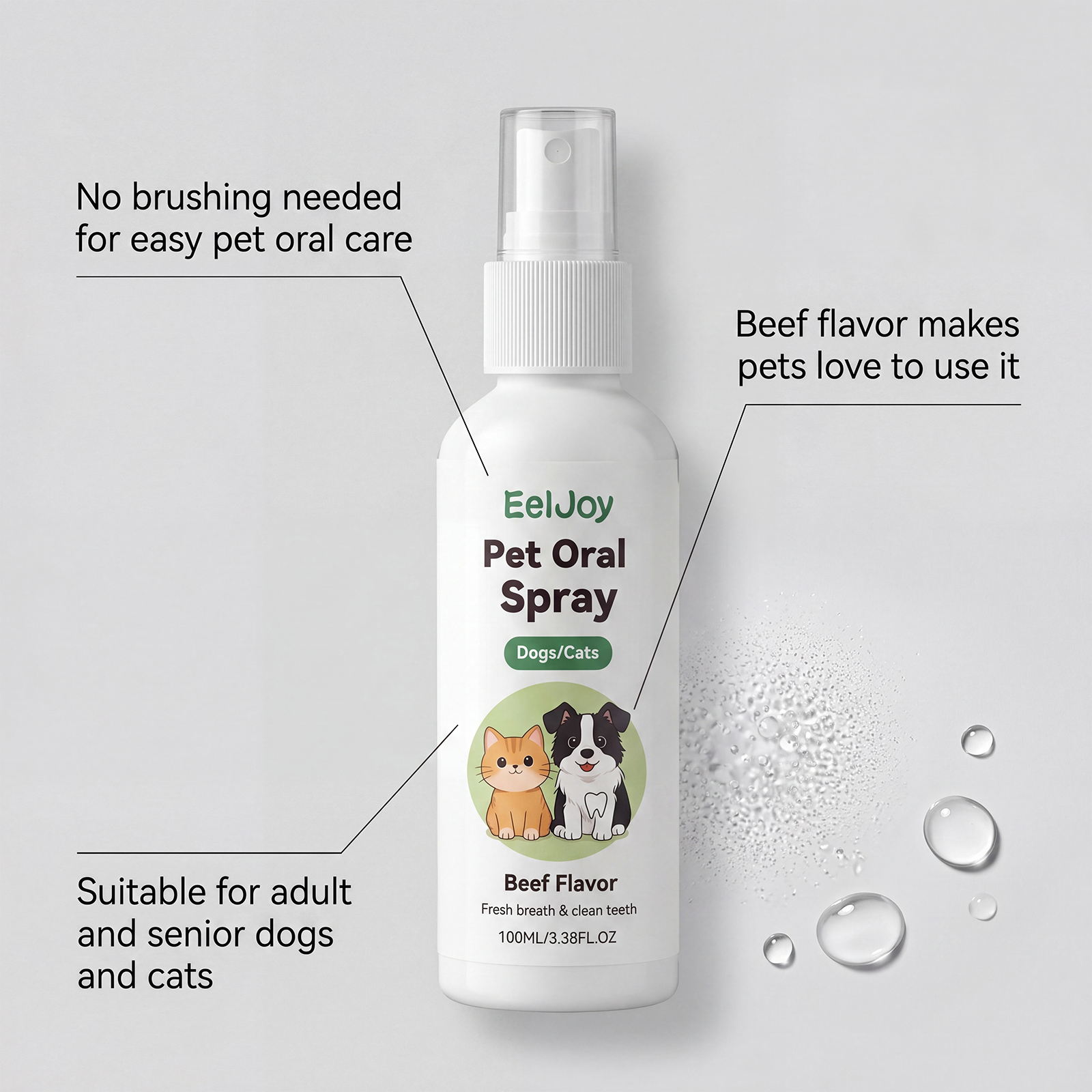 EelJoy Oral Care Spray 120ml Fresh Breath Support - Image 2