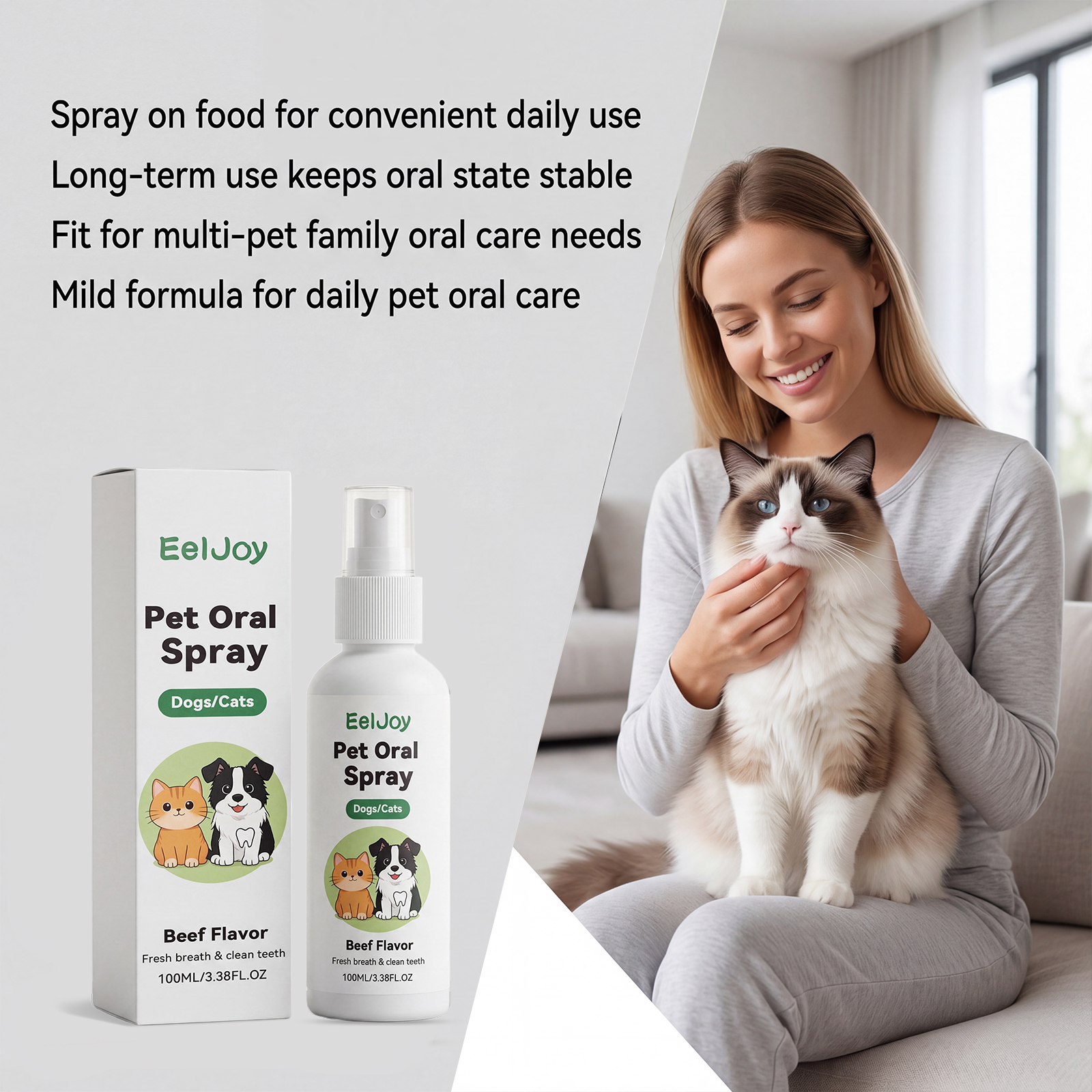 EelJoy Oral Care Spray 120ml Fresh Breath Support - Image 3