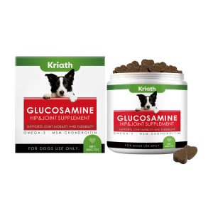 Kriath Glucosamine Hip and Joint Supplement 200g Joint Mobility Support Chews for Dogs - SKU00001045