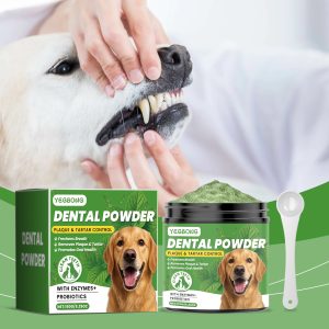 Yegbong Dental Cleaning Powder 120ml Fresh Breath & Dental Care Daily Dental Care for Dogs & Cats - SKU00033943