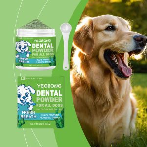 Yegbong Dental Cleaning Powder 120ml Fresh Breath & Dental Care Daily Dental Care for Dogs & Cats - SKU00034190