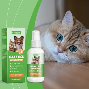 Yegbong Flea & Tick Spray 120ml Flea & Tick Defense Daily Pet Care for Dogs & Cats - SKU00028324