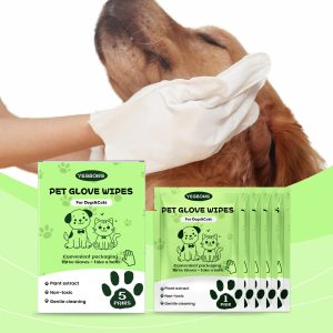 Yegbong No-Rinse Cleaning Gloves 120ml Bath-Free Hygiene Support for Dogs and Cats - SKU00031084