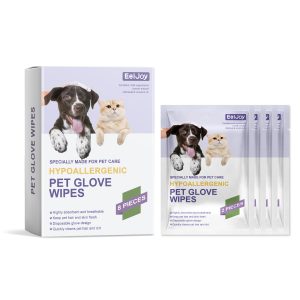 EelJoy Pet Cleaning Gloves 60pcs No-Rinse Odor Removal Wipes for Dogs and Cats - SKU00033353