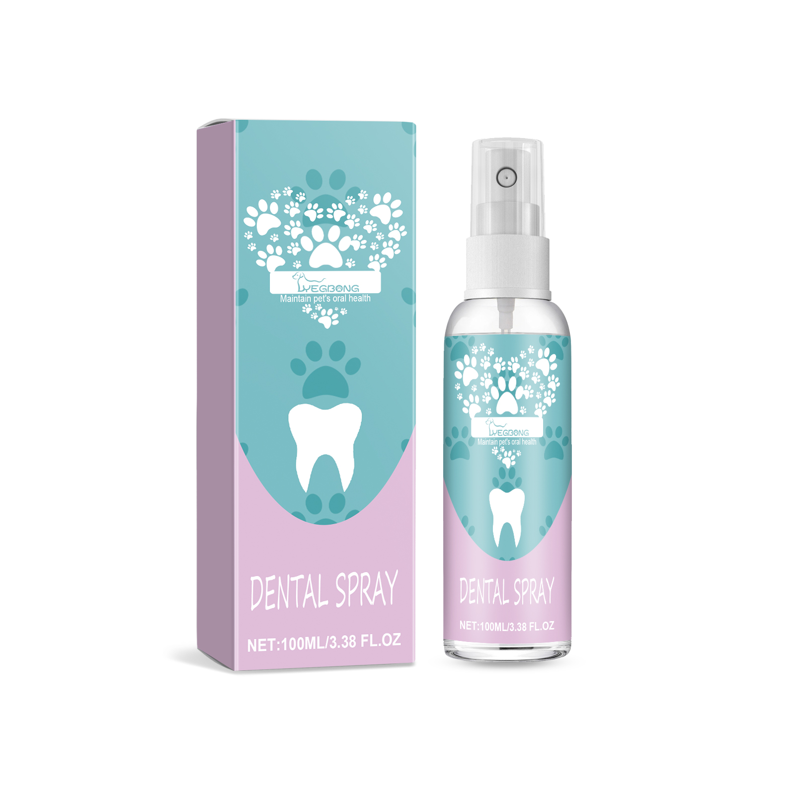 Yegbong Oral Spray 120ml Dental Care Support for Dogs and Cats - SKU00017829