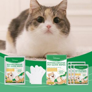 Yegbong Cleaning Gloves 60pcs Skin Comfort Support for Dogs and Cats - SKU00020461