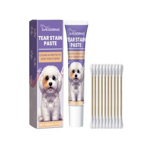 Yegbong Tear Stain Wipes 60pcs Tear Stain Removal Support for Dogs and Cats - SKU00014331