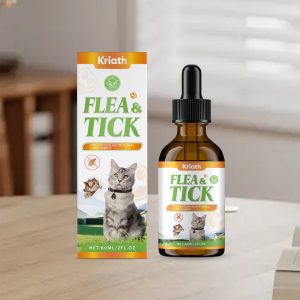 Kriath Flea and Tick Drops 60ml Flea and Tick Defense and Immune Support for Cats - SKU00040438