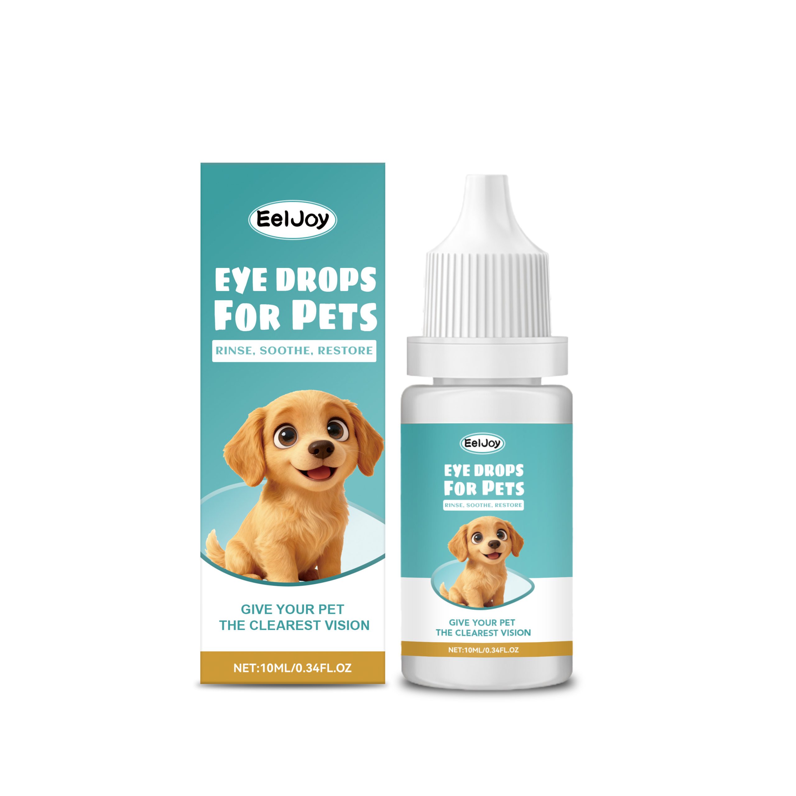 EelJoy Tear Stain Remover 120ml Tear Stain and Eye Comfort Daily Eye Care for Dogs and Cats - SKU00000953