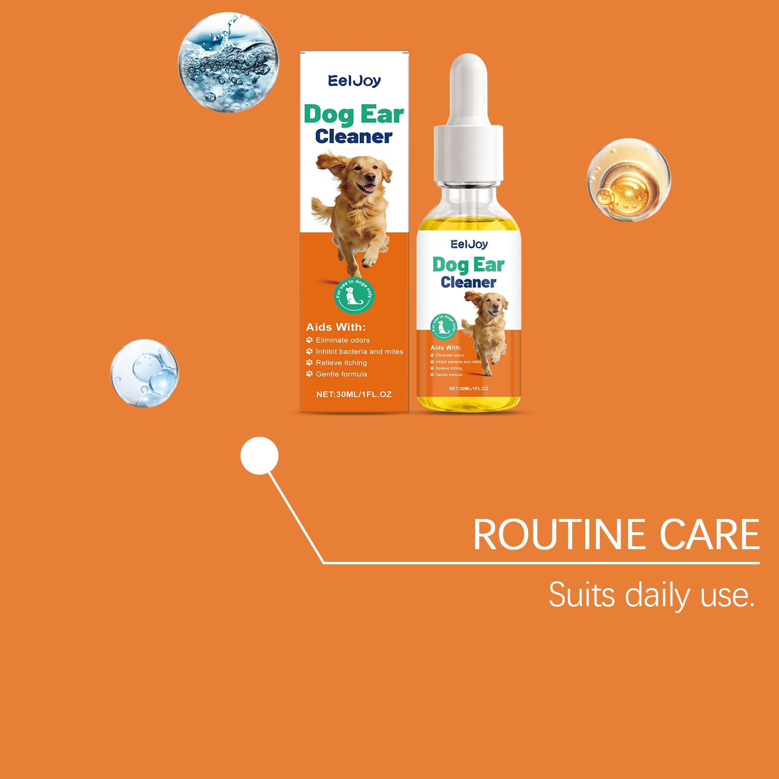 EelJoy Dog Ear Drops 120ml Gentle Ear Cleaning Support for Dogs - SKU00012350 - Image 3