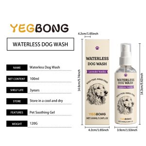 Yegbong No-Rinse Cleaning Spray 120ml Quick Coat Cleaning Support for Dogs and Cats - SKU00014672
