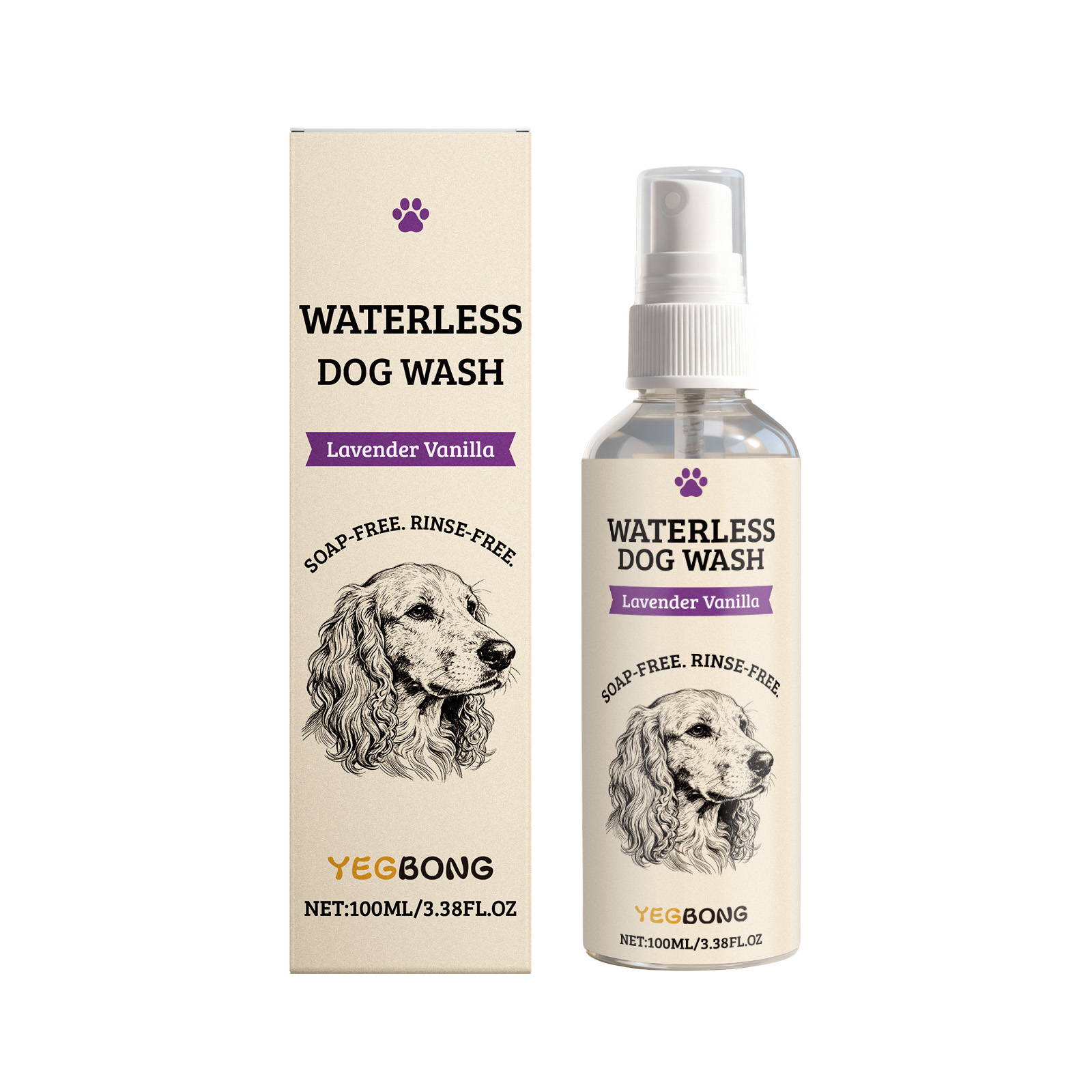 Yegbong No-Rinse Cleaning Spray 120ml Quick Coat Cleaning Support for Dogs and Cats - SKU00014672 - Image 3