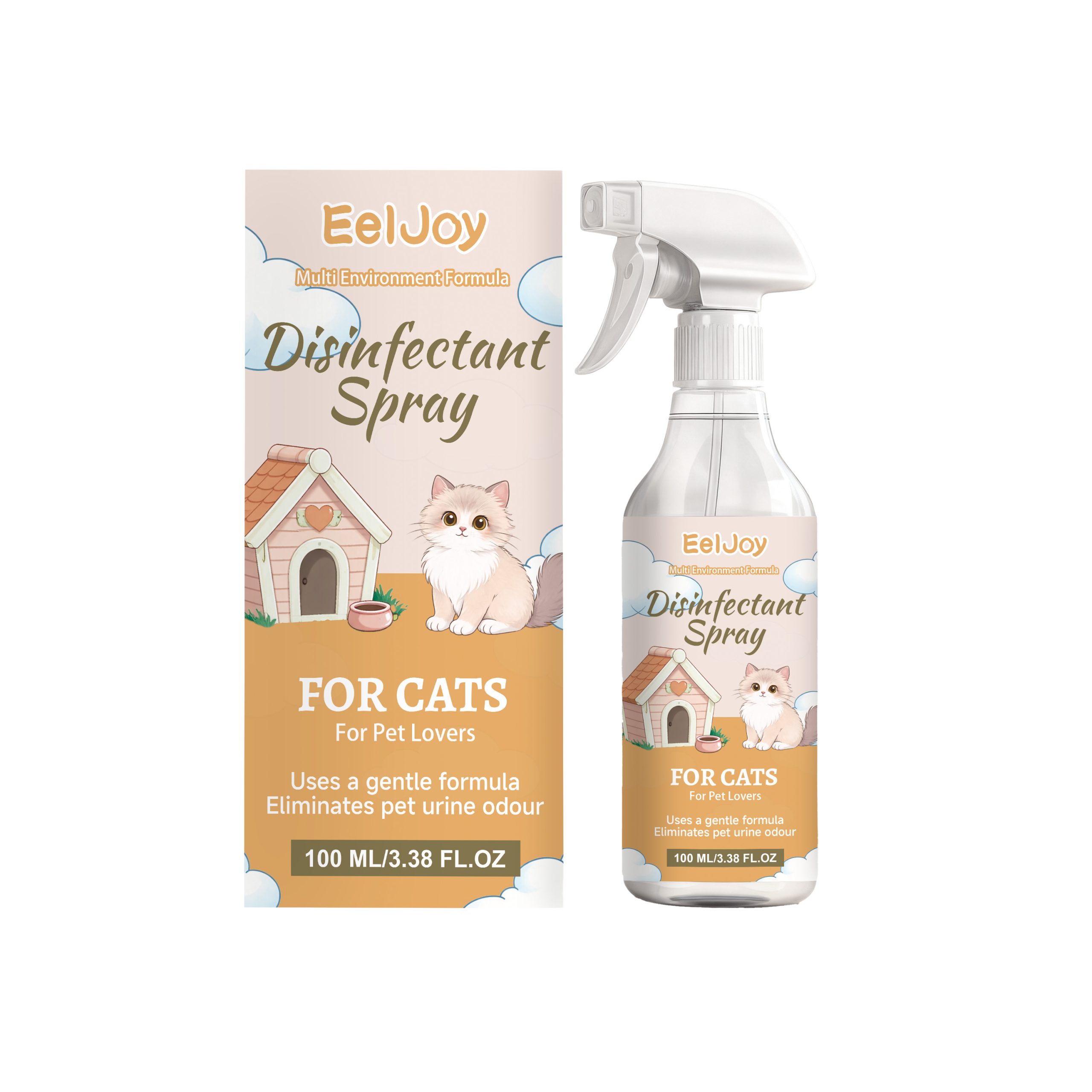 EelJoy No-Rinse Cleaning Spray 120ml Targeted Pet Care Support Daily Pet Care for Dogs and Cats - SKU00022003 - Image 3