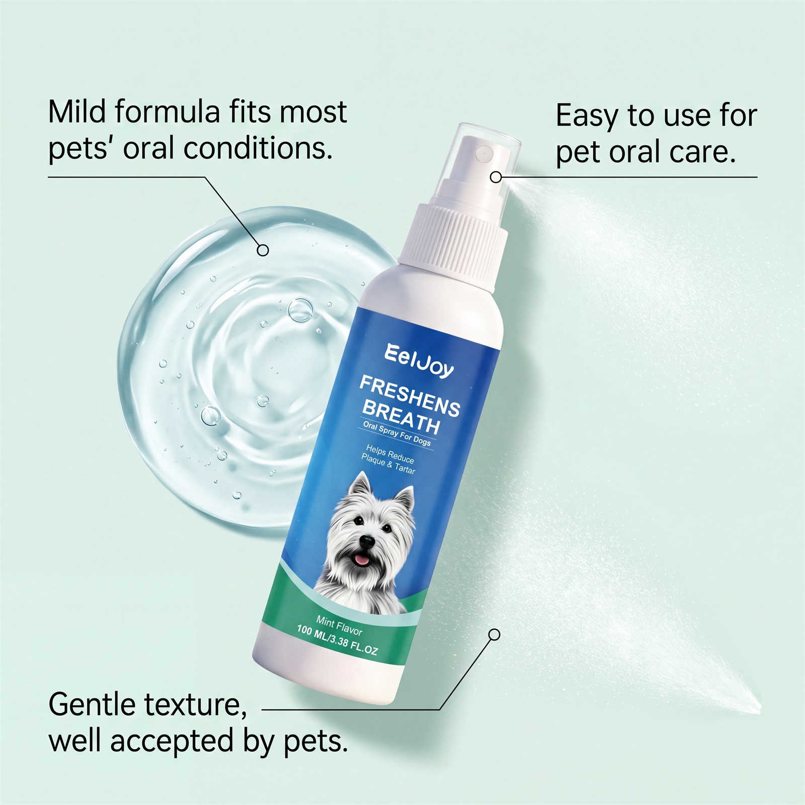 Kriath Fresh Breath Spray 120ml Fresh Breath and Dental Care Daily Dental Care for Dogs and Cats - SKU00028862 - Image 4