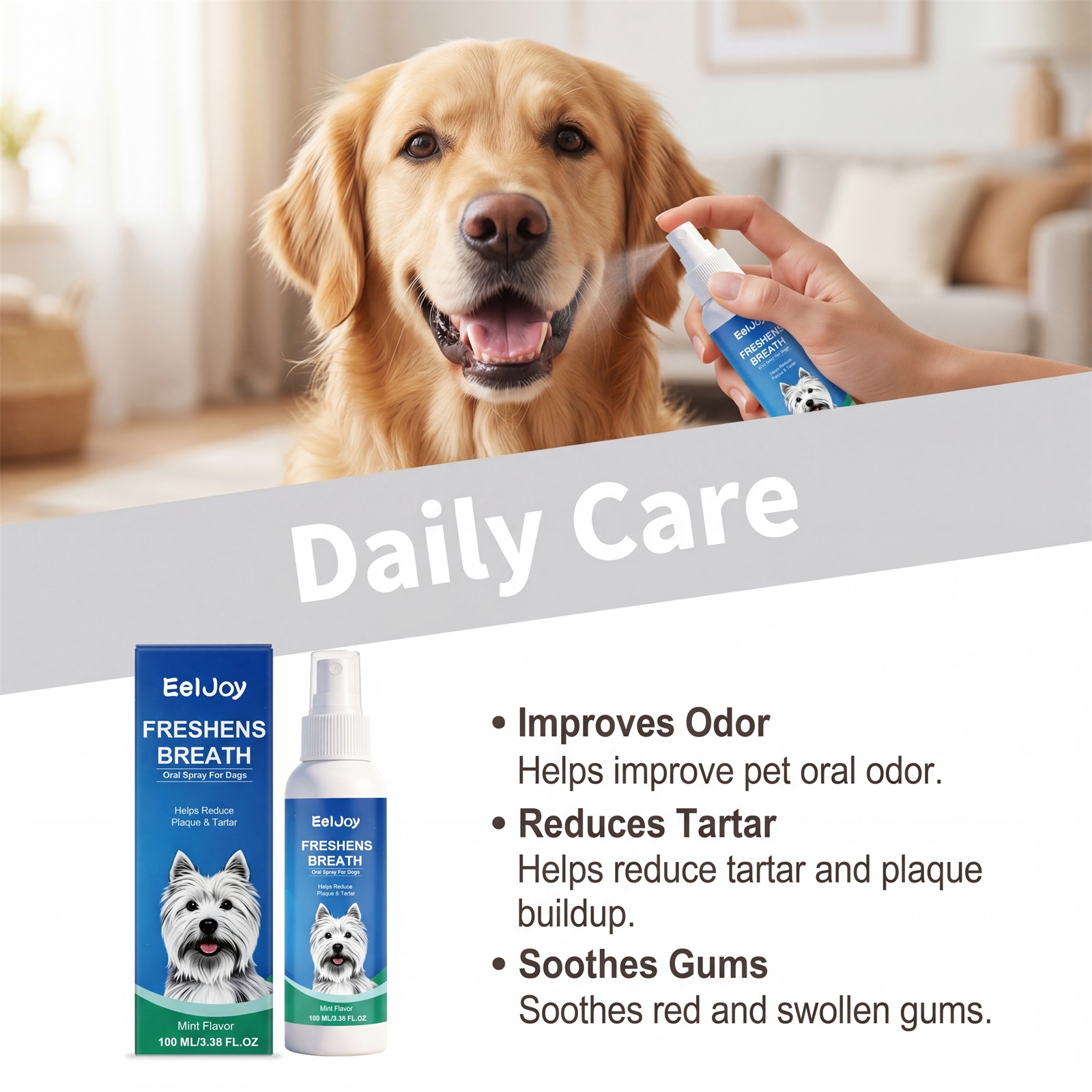 Kriath Fresh Breath Spray 120ml Fresh Breath and Dental Care Daily Dental Care for Dogs and Cats - SKU00028862 - Image 6