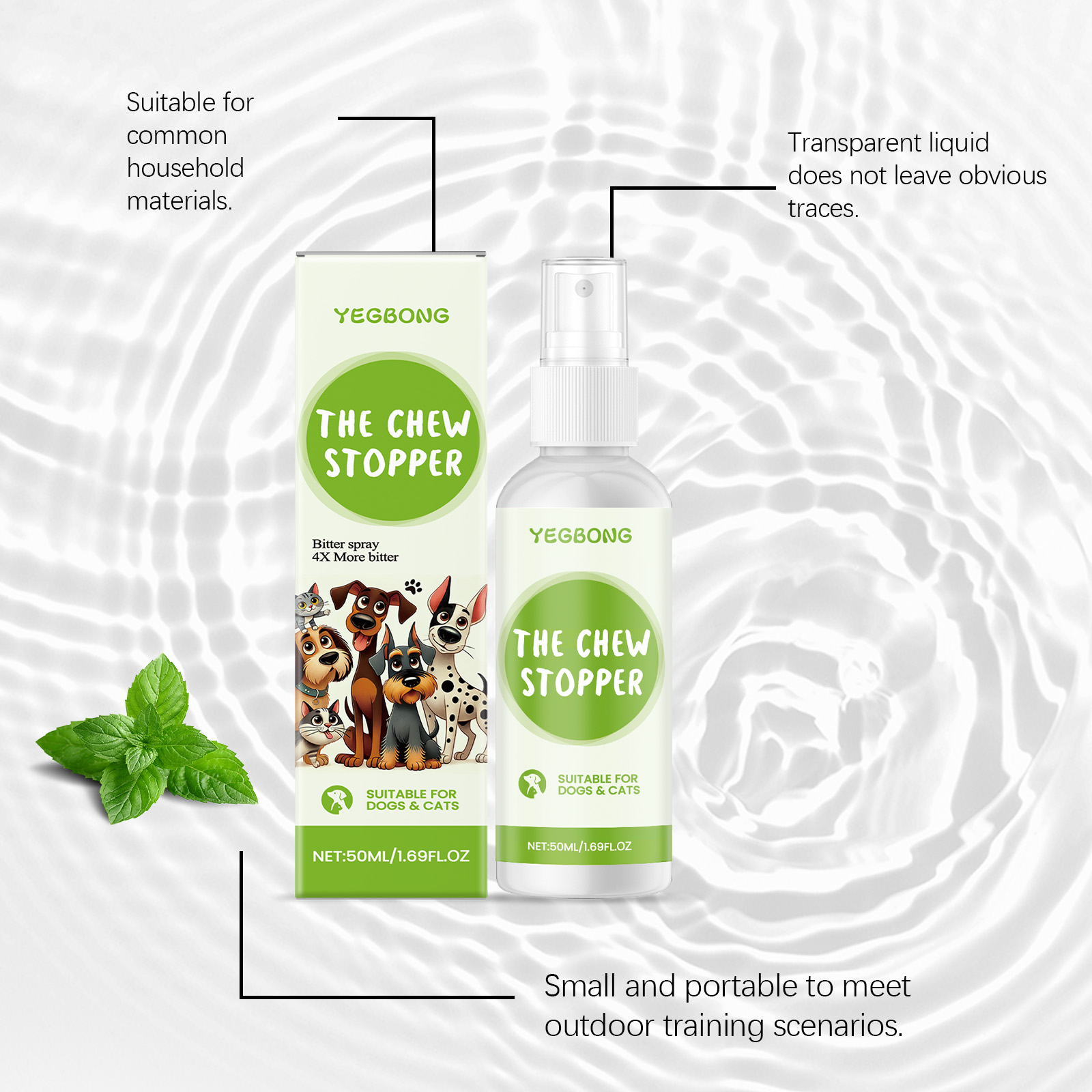 Yegbong Anti-Chew Furniture Spray 120ml Behavior Training Support for Dogs and Cats - SKU00031349 - Image 2