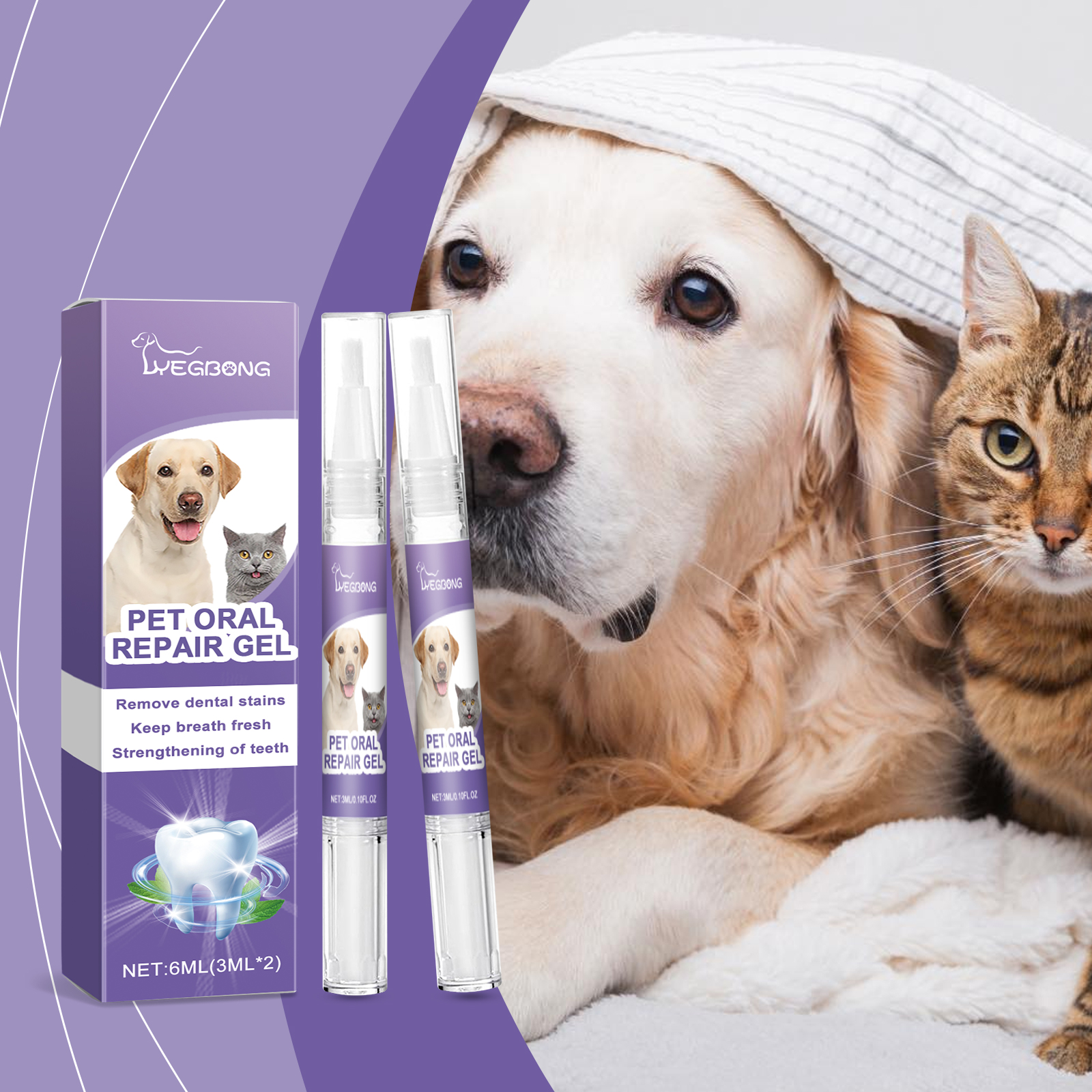 Yegbong Dental Gel 120ml Fresh Breath Support for Dogs and Cats - SKU00016774 - Image 2