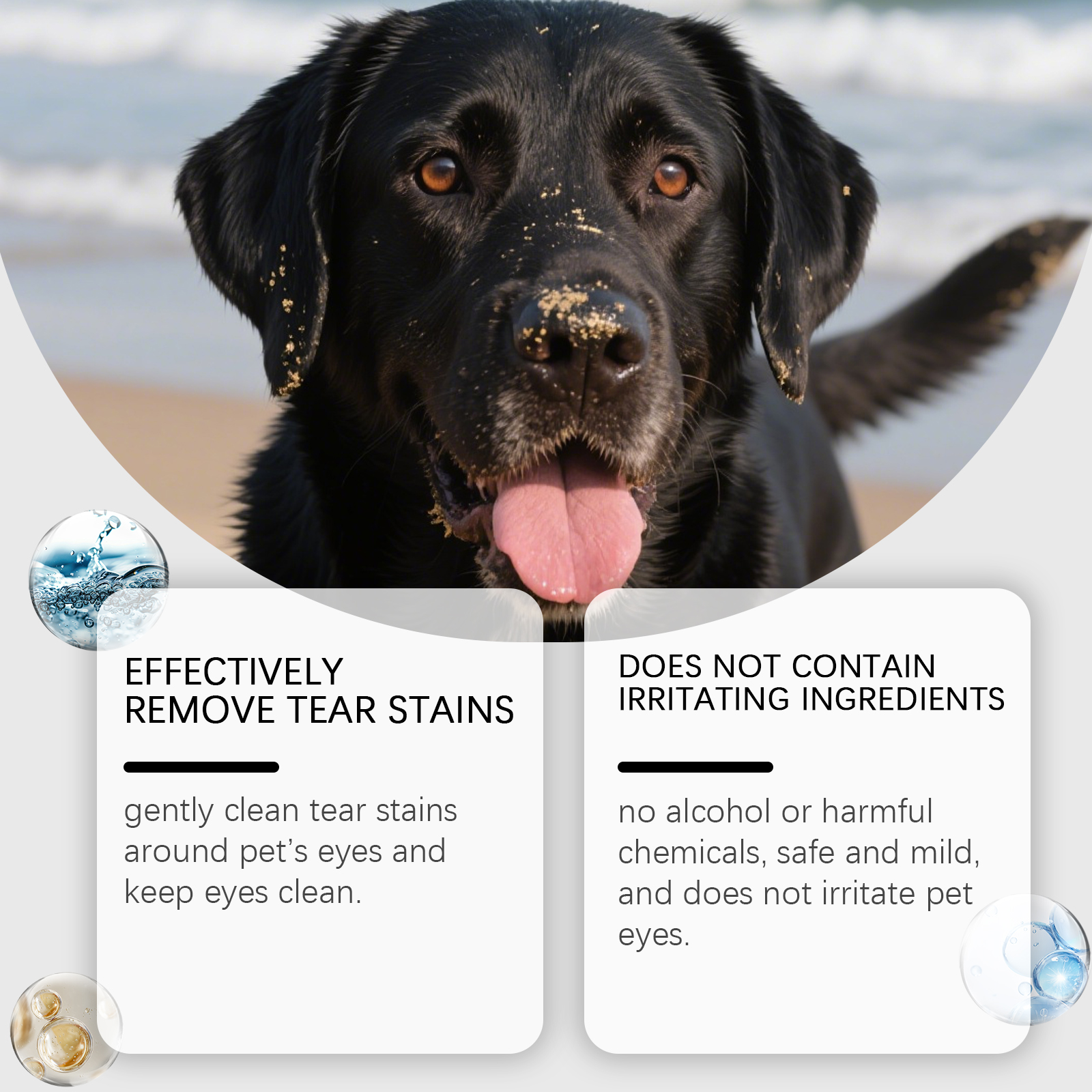 CKCU Tear Stain Remover 120ml Tear Stain and Eye Comfort Daily Eye Care for Dogs and Cats - SKU00037745 - Image 2