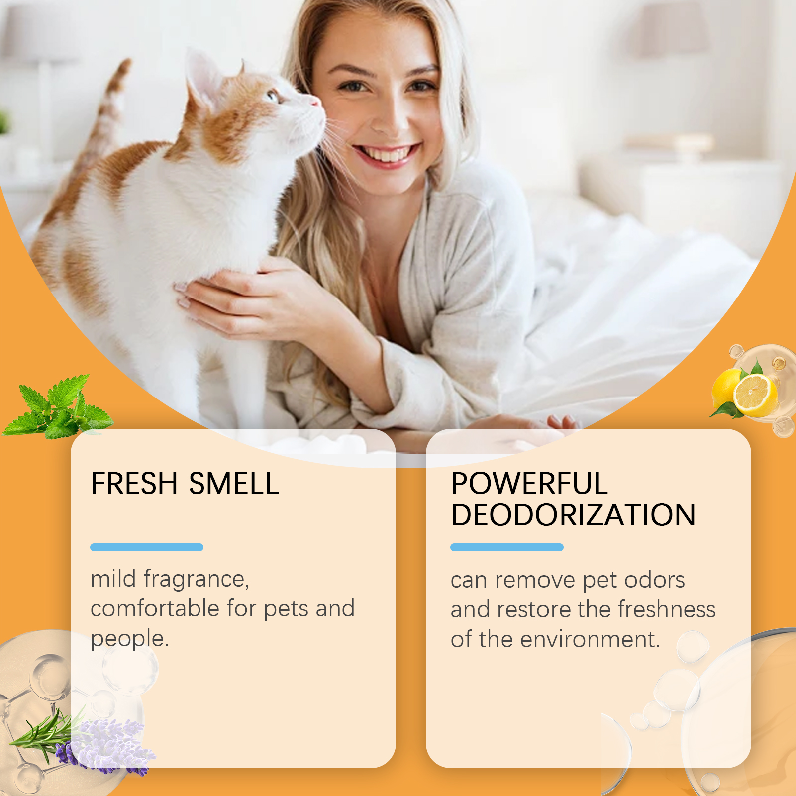 Yegbong Cat Litter Deodorizer Gel 120ml Odor Control Support for Cat Toilets - SKU00028711 - Image 3