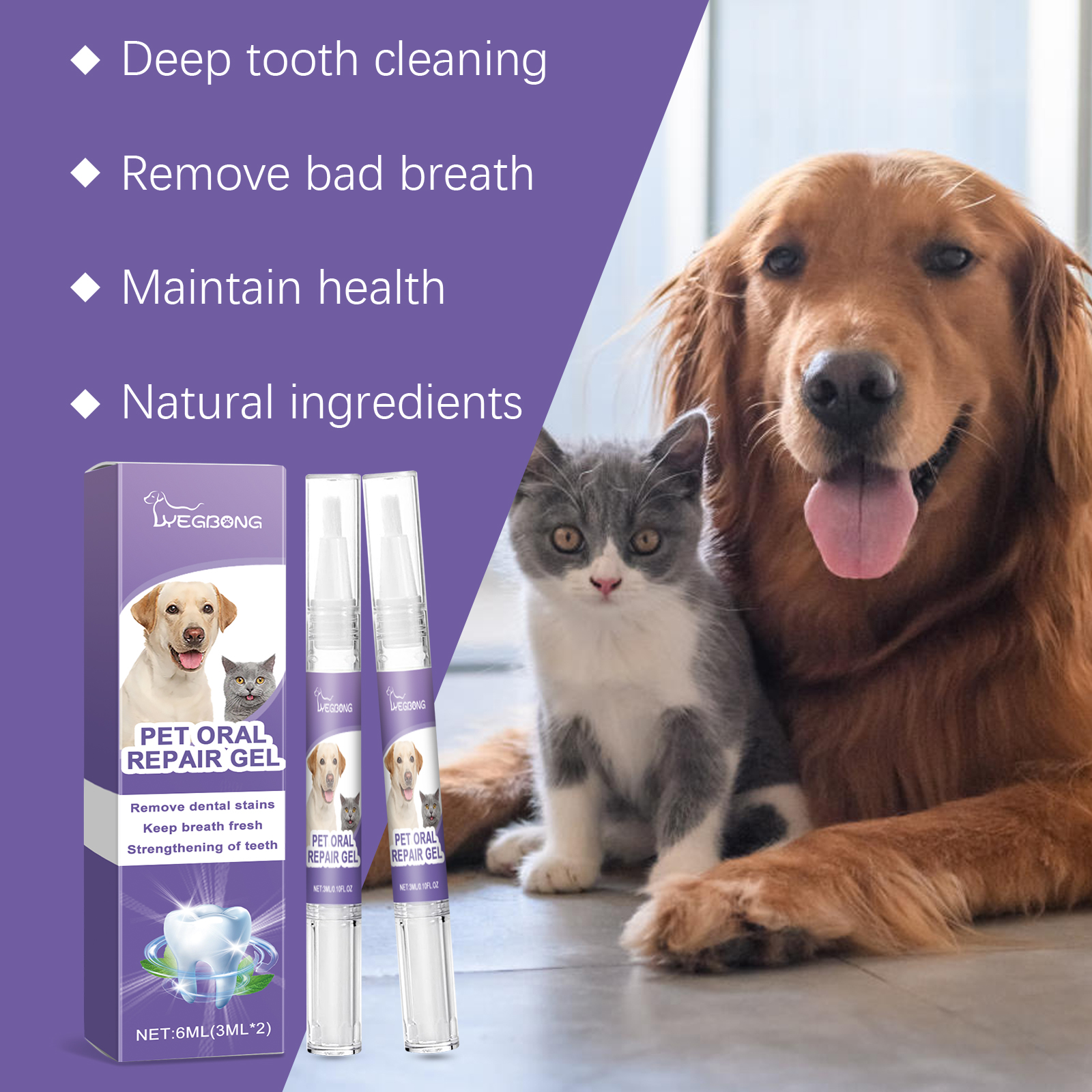 Yegbong Dental Gel 120ml Fresh Breath Support for Dogs and Cats - SKU00016774 - Image 4