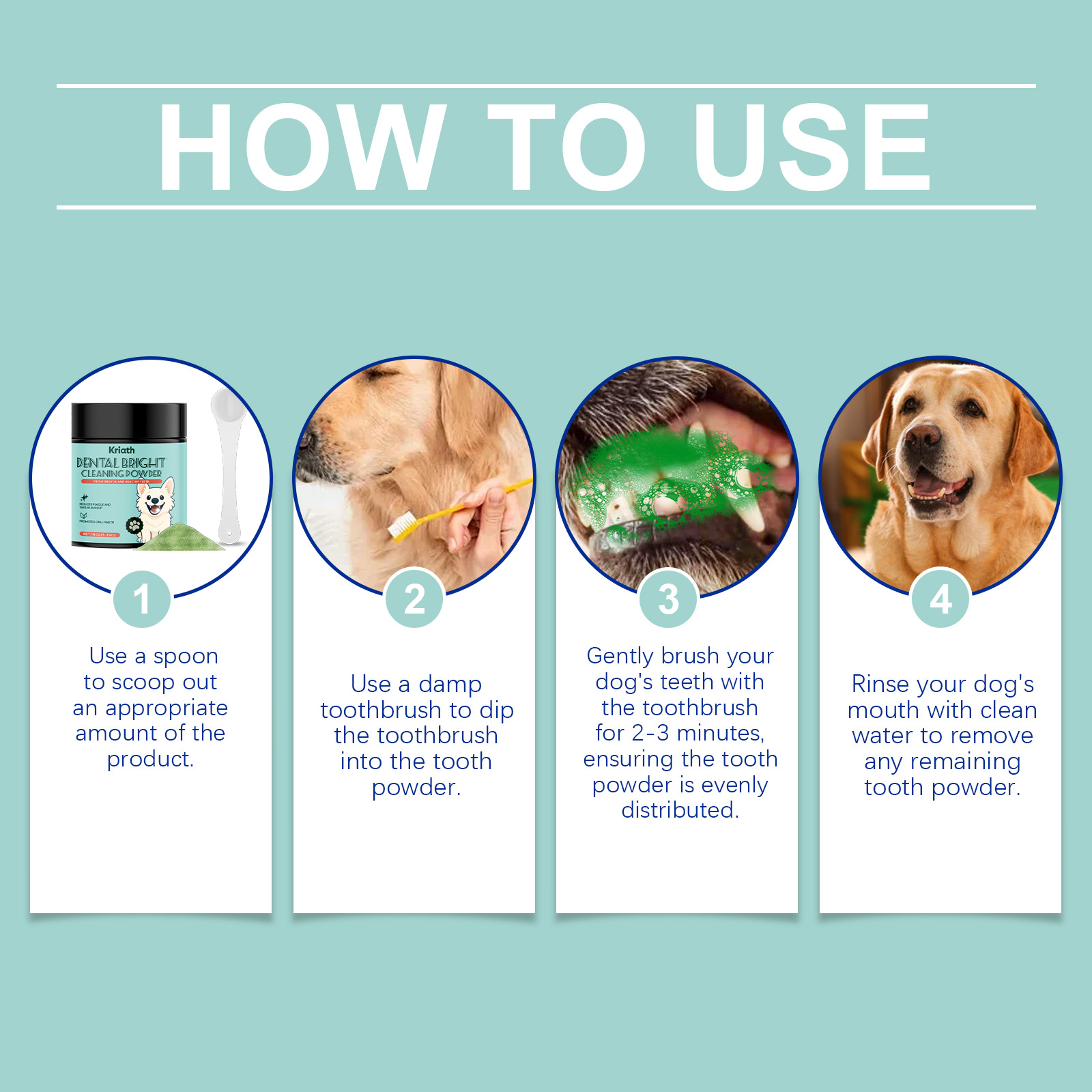 CKCU Pet Finger Toothbrush 60pcs Dental Plaque Cleaning Oral Care Tool for Dogs and Cats - SKU00039411 - Image 5