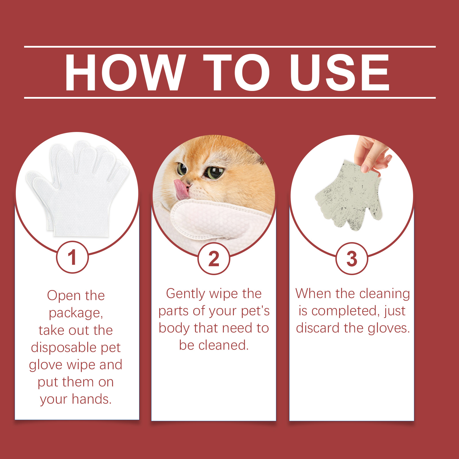 EelJoy Pet Cleaning Wipes 60pcs Soothing Skin & Coat Support Daily Pet Care for Dogs & Cats - SKU00031253 - Image 5