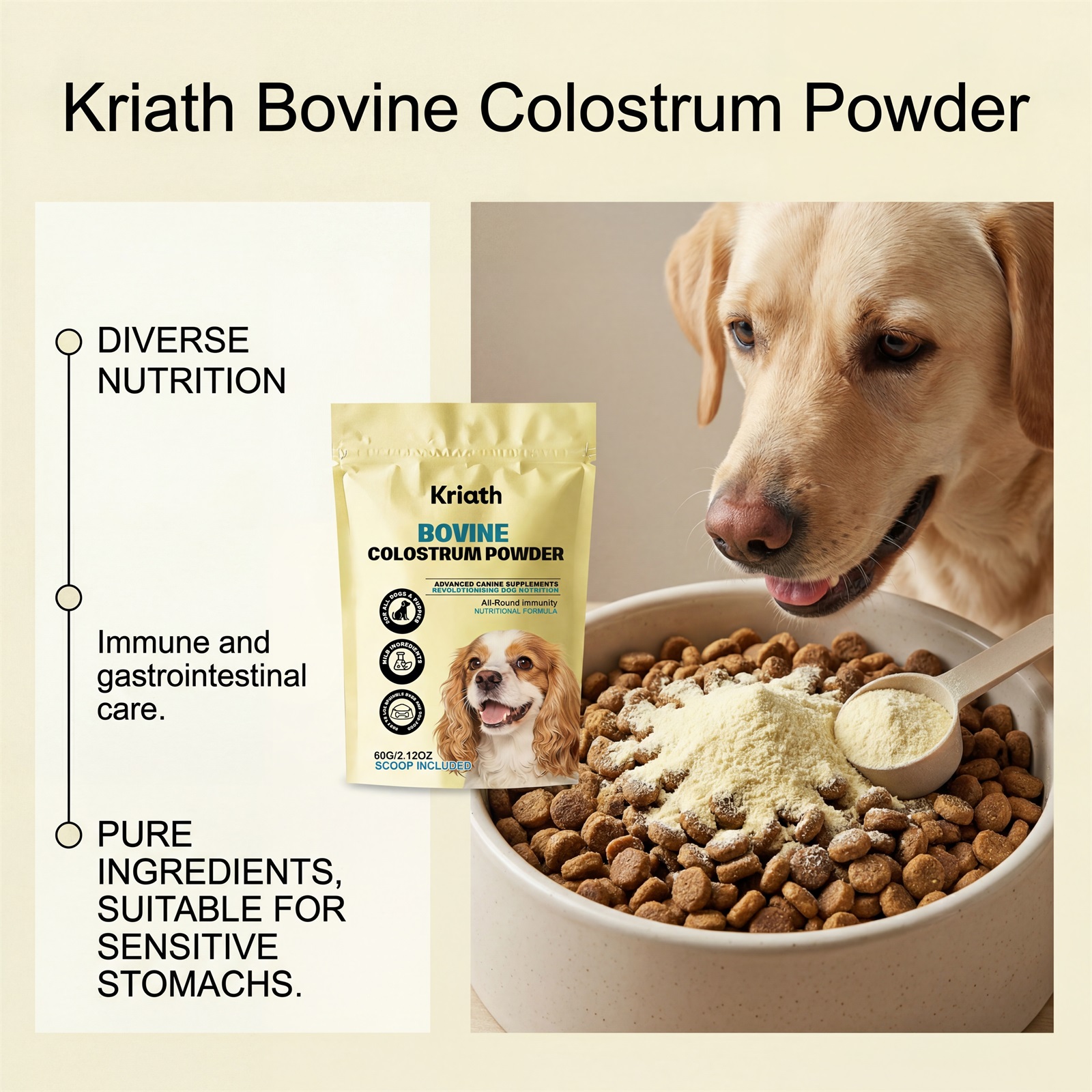 Kriath Pet Health Supplement 120ml Daily Wellness Support Daily Pet Care for Dogs and Cats - SKU00026564 - Image 2