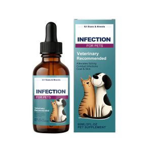 AMZ Pet Nutrition Supplement Drops - Skin Health & Coat Shine Support