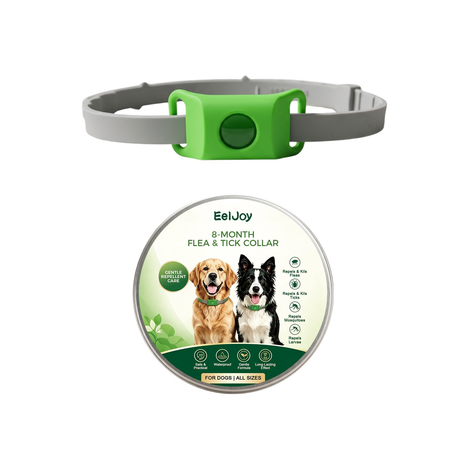 EelJoy Dog Flea & Tick Collar - Waterproof Parasite Protection
