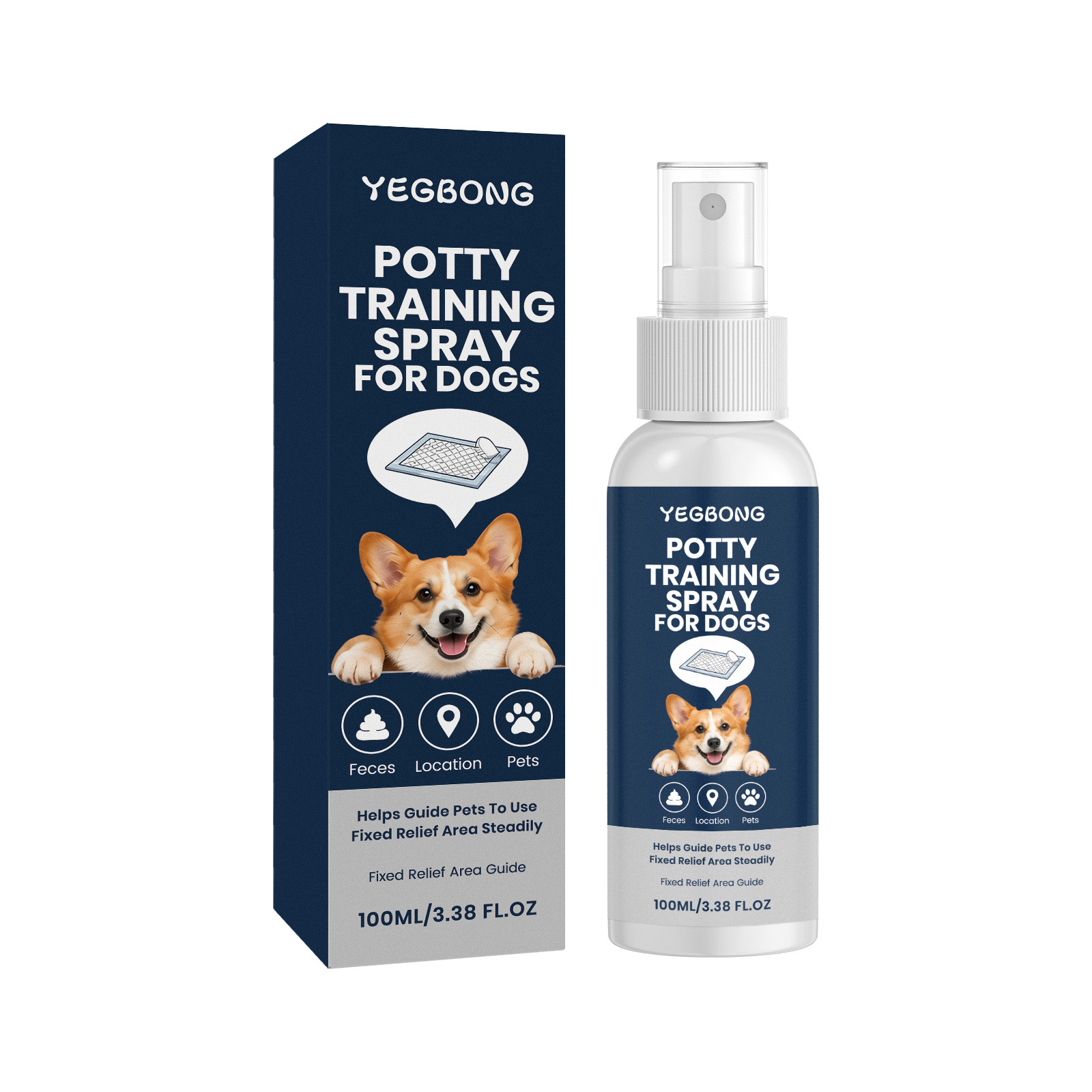 Yegbong Dog Potty Training Spray - Housebreaking Aid for Puppies